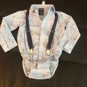 24 months IZOD snap up with suspenders